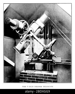 Harvard College Observatory, 8-Zoll-Draper-Teleskop Stockfoto