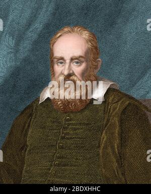 Galileo Galilei, Italienischer Astronom Stockfoto