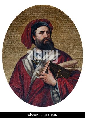 Marco Polo, italienischer Händler und Entdecker Stockfoto
