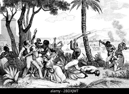 Haitianische Revolution, Aufstand, 1791 Stockfoto