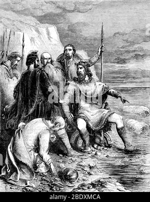 Knut der große, König des Nordseereiches Stockfoto