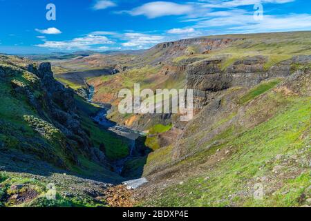 Haifoss, Südliche Region, Island Stockfoto