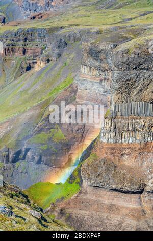 Haifoss, Südliche Region, Island Stockfoto