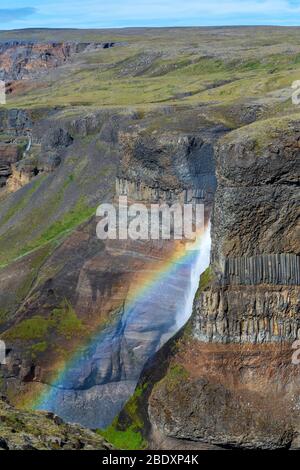 Haifoss, Südliche Region, Island Stockfoto