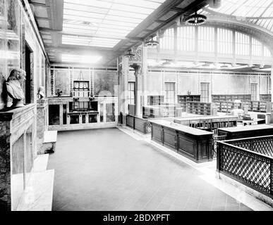 NYPL, Hauptniederlassung, zirkulierende Bibliothek, 1910er Jahre Stockfoto