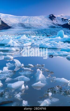 Fjallsárlón, Gletschersee am südlichen Ende des Gletschers Vatnajökull, Ostregion, Island Stockfoto