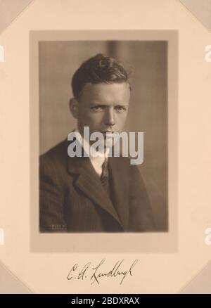 Charles Lindbergh, US-amerikanischer Pilot Stockfoto