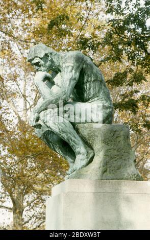 'The Thinker' von Auguste Rodin Stockfoto