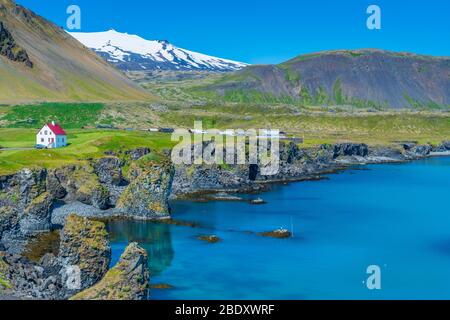 Port Arnarstapi, Arnarstapi, Snaefellsnes Halbinsel, Island Stockfoto
