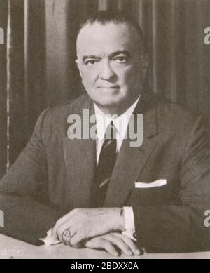 J. Edgar Hoover, erster Direktor des FBI Stockfoto