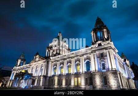 Belfast City Hall, Nordirland, Großbritannien Stockfoto