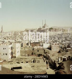 Blick auf das alte Kairo, Ägypten, 1906 Stockfoto
