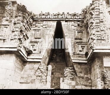 Gouverneurspalast, Uxmal, Mexiko Stockfoto