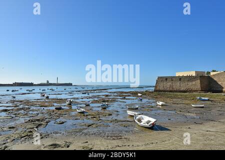 Panoramabild von Cadiz, Stadt von Spanien Stockfoto