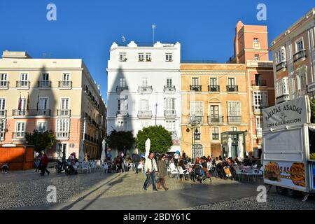 Panoramabild von Cadiz, Stadt von Spanien Stockfoto