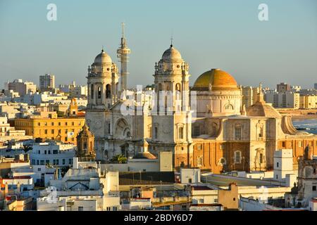 Panoramabild von Cadiz, Stadt von Spanien Stockfoto