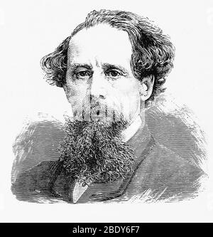 Charles Dickens, englischer Schriftsteller Stockfoto