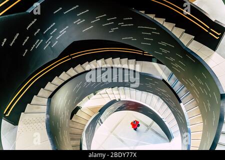 Oodi-Bibliothek. Oodi ist die neue Zentralbibliothek in Helsinki. Finnland Stockfoto