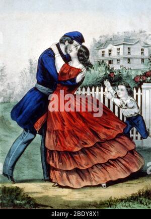 Home from the war, 1862 Stockfoto