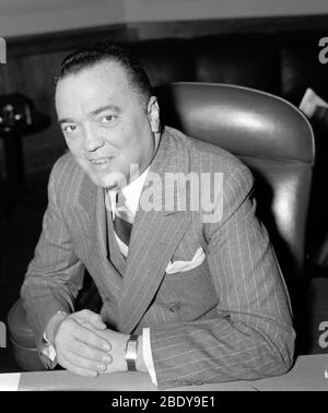 J. Edgar Hoover, erster Direktor des FBI Stockfoto