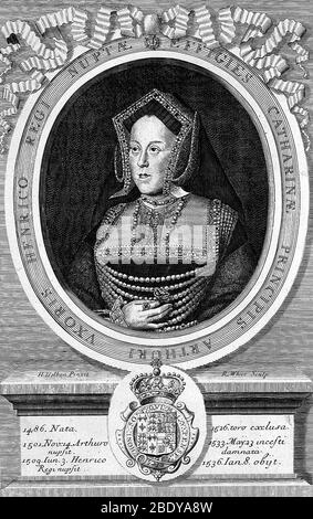 Katharina von Aragon, erste Frau Heinrichs VIII Stockfoto