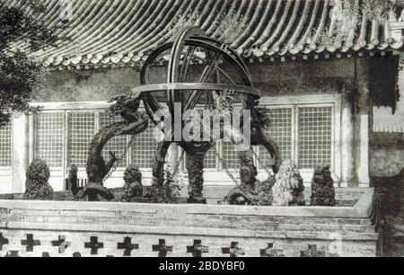 Chinesische Armillarsphäre, 1897 Stockfoto