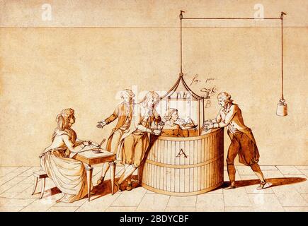 Antoine Lavoisier, Respirationsprophierent Stockfoto