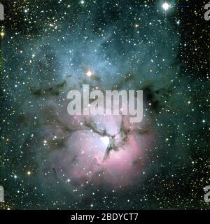 Trifid Nebula, M20, NGC 6514 Stockfoto