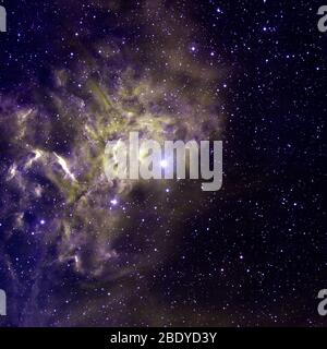 Flammender Sternnebel, IC 405, Caldwell 31 Stockfoto