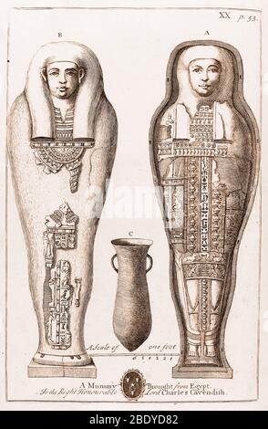 Ägyptische Mama, Illustration Stockfoto