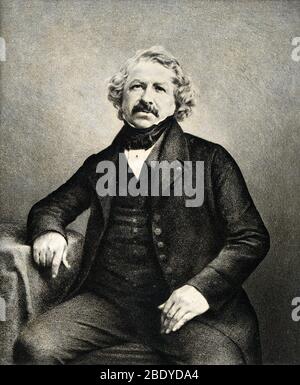 Louis Daguerre, französischer Erfinder Stockfoto