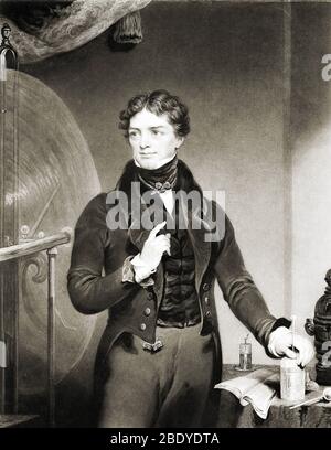 Michael Faraday, englischer Chemiker und Physiker Stockfoto