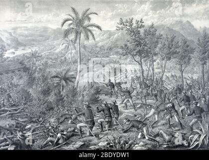 Spanisch-Amerikanischer Krieg, Schlacht von Las Guasidas, 1898 Stockfoto