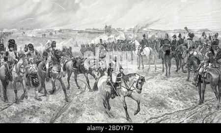 Schlacht bei Waterloo 1815 Stockfoto