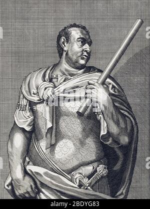 Vitellius, 8. Kaiser von Rom Stockfoto