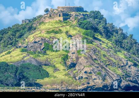 Fort Barrington, Nationalpark, Antigua, Westindien Stockfoto