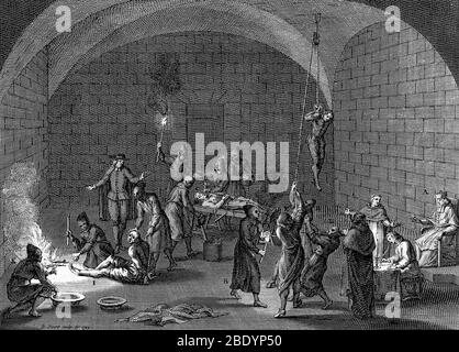 Spanische Inquisition, Folterkammer Stockfoto