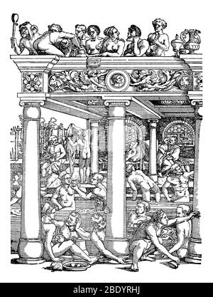 Jungbrunnen, 16. Jahrhundert Stockfoto