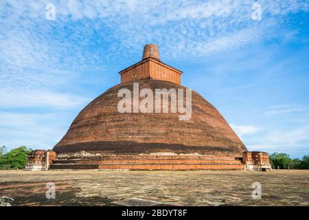 Alte Stadt Anuradhapura, Jetvanarama Dagoba, aka Jetvanaramaya Stupa, Kulturdreieck, Sri lanka, Asien Stockfoto