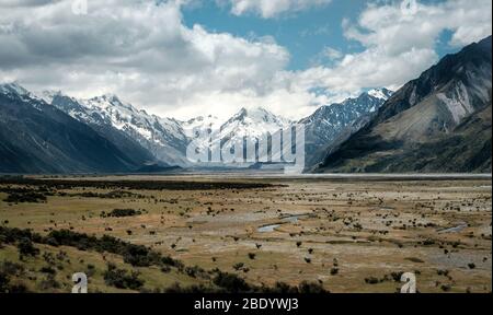 Neuseeland Südliche Alpen im Mount Cook National Park Stockfoto
