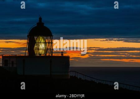 St Abbs Head Leuchtturm an der schottischen Südostküste Stockfoto