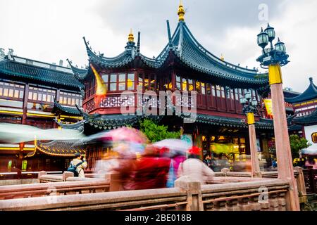 Yu Yuan Garten historische Gebäude in Shanghai china. Stockfoto