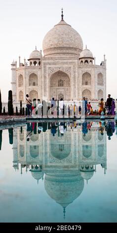 Taj Mahal Außenansicht, Agra, Uttar Pradesh, Indien
