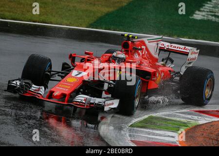 Kimi Raikkoen, Scuderia Ferrari, Ferrari SF70-H, 2017 Italienischer GP, Monza Stockfoto