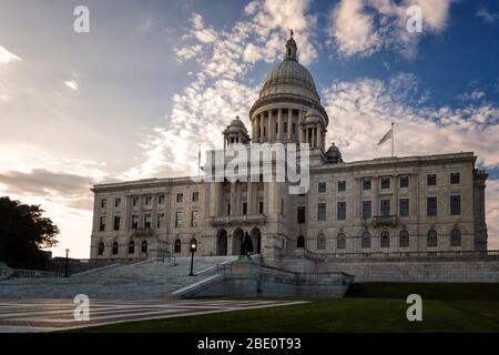 Das Rhode Island State House an einem Sommernachmittag Stockfoto