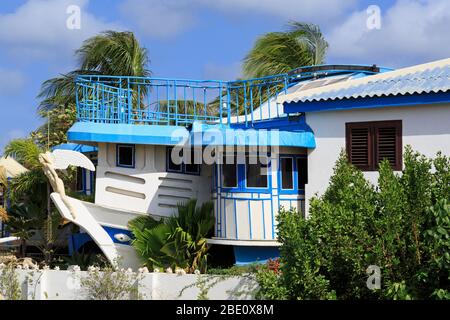 La Barca Restaurant & Bar, Kralendijk, Bonaire, Karibik Stockfoto