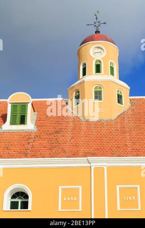 Fort Kirche in Fort Amsterdam, Punda District, Willemstad, Curacao, Karibik Stockfoto