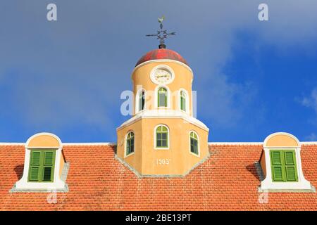 Fort Kirche in Fort Amsterdam, Punda District, Willemstad, Curacao, Karibik Stockfoto