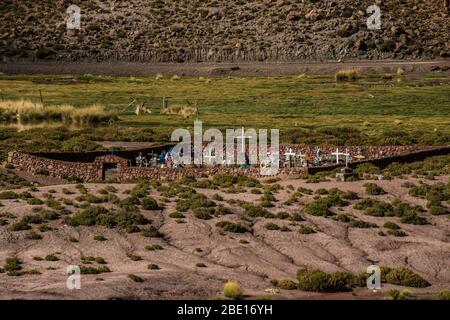 Machuca, kleine Stadt in der Atacama Wüste, Chile Stockfoto