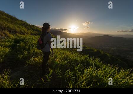 Sonnenaufgang am Broga Hill Park, Semenyih Selangor Stockfoto